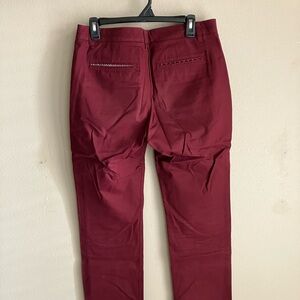 Men’s Bonobos Maroon Pants Straight Fit